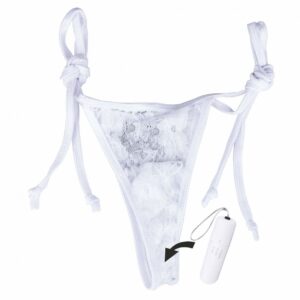 MySecret Screaming Pant - vibračné nohavičky s diaľkovým ovládačom (biele)