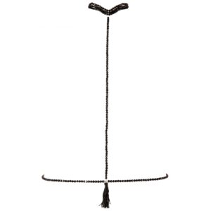 Řetěz na bedra z perel s popruhem na krk