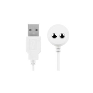 Satisfyer - magnetický USB-nabíjací kábel (biely)