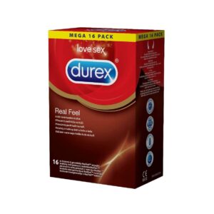 nelatexové kondomy DUREX REAL FEEL pro přirozený požitek - 16 ks