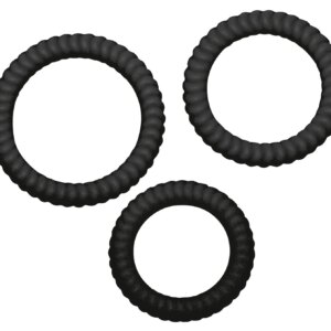 Lust trio kroužků - černé