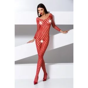 Catsuit PASSION BS077 červený S-L