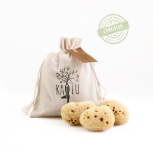 Dárková sada KALU 3 x mořská menstruační houba vel. M + čisticí sůl