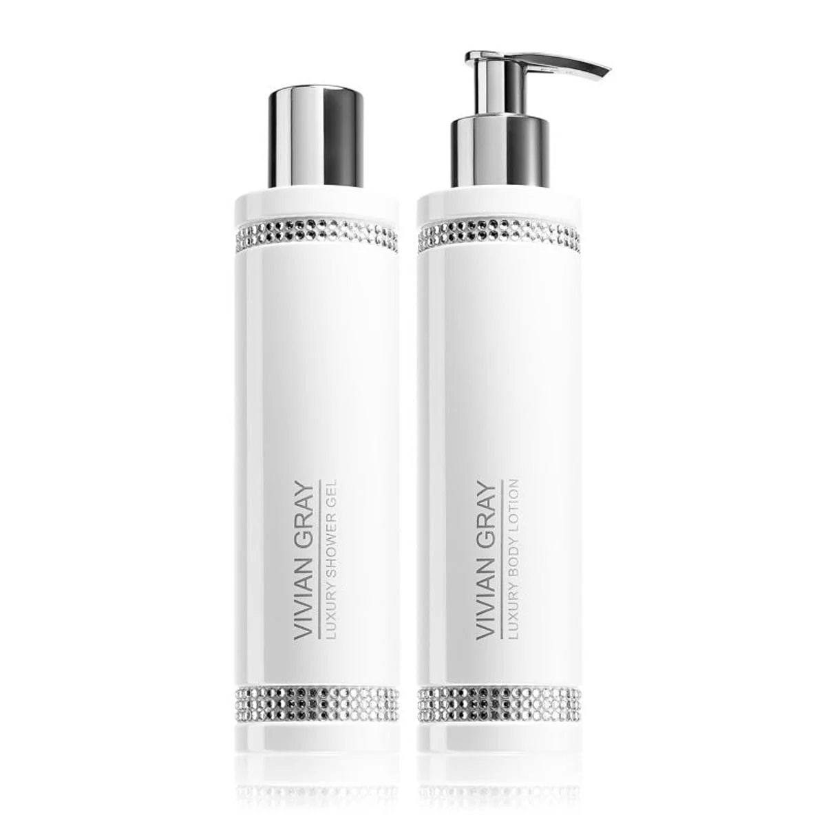Dárková sada na tělo Vivian Gray White Crystals 2 x 250 ml
