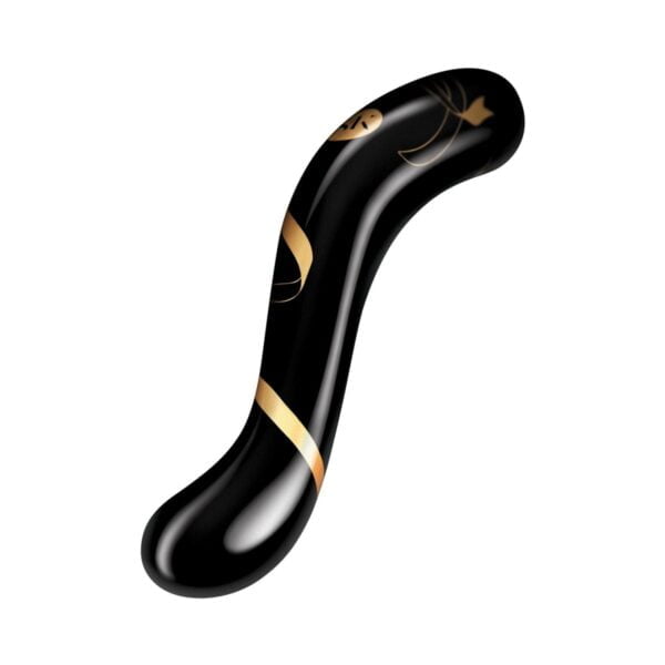 Dildo Secret Kisses 7" HANDBLOWN dvojité černé