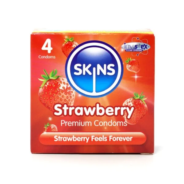 Kondom Skins Strawberry 4 ks