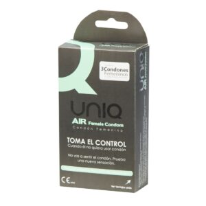 Kondom dámský Uniq AIR 3 ks
