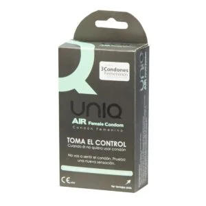 Kondom dámský Uniq AIR 3 ks