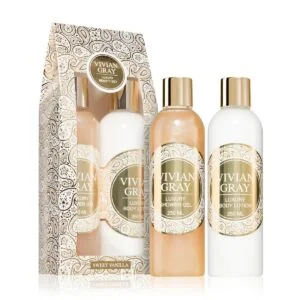 Kosmetická sada péče o tělo Vivian Gray Luxury Beauty Set Sweet Vanilla 2 x 250 ml