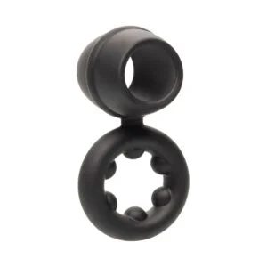 Kroužek na penis CalExotics Alpha Dual Magnum černý