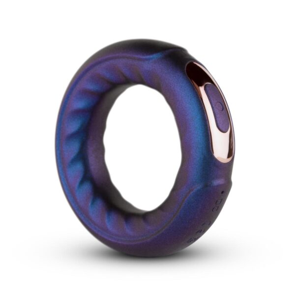 Kroužek na penis HUEMAN Saturn Vibrating Cock-Ball Ring modrý