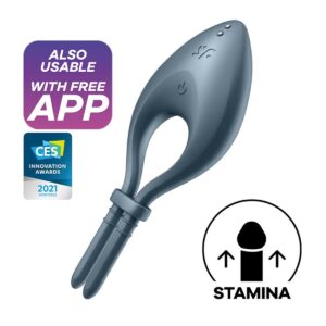 Kroužek na penis SATISFYER BULLSEYE šedý