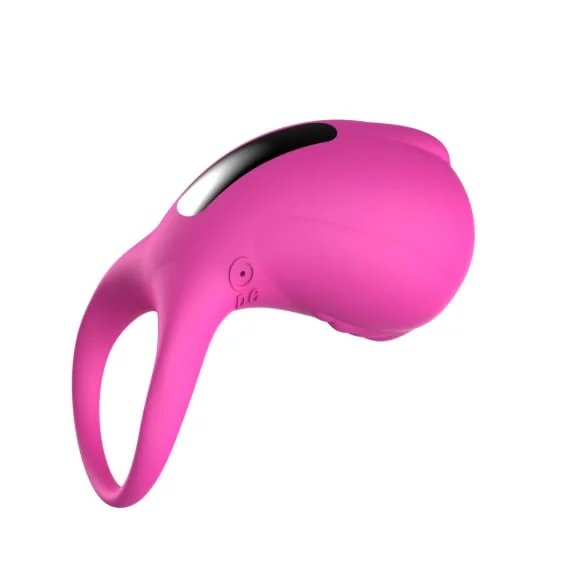 Kroužek na penis YEQU SHARK pink