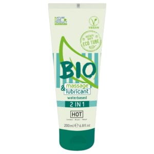 Lubrikační gel HOT BIO waterbased 2in1 200 ml