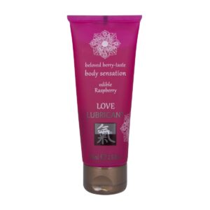 Lubrikační gel HOT Shiatsu Love Raspberry jedlý 75 ml