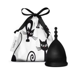 Menstruační kalíšek LadyCup Revolution Černá kočka vel. S