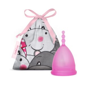 Menstruační kalíšek LadyCup Revolution Růžový hrošík vel. S