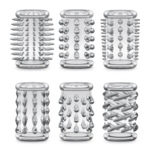 Návleky na penis Blush STAY HARD COCK SLEEVE KIT clear