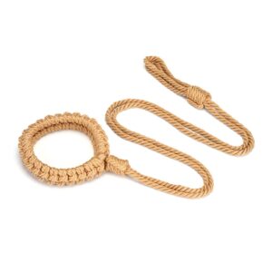 Obojek s vodítkem Liebe Seele Rope béžový