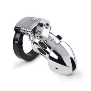 Pás cudnosti Mystim Pubic Enemy No. 1 stříbrný