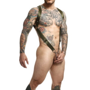Postroj MOB DNGEON Straigh Back Harness zelený S-L