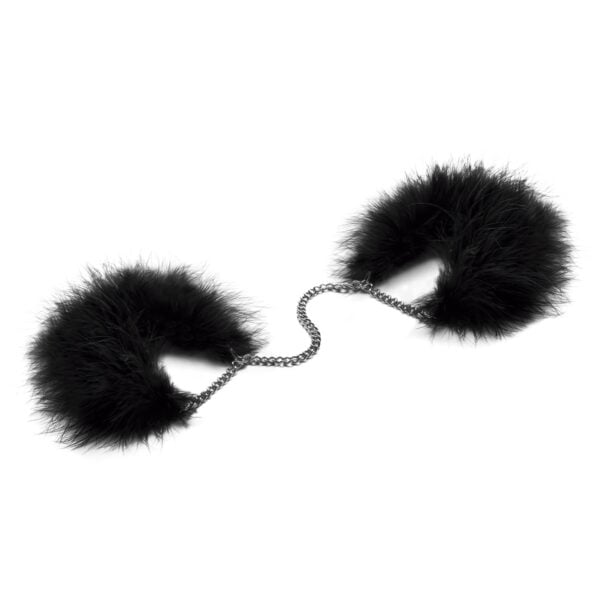 Pouta na ruce BIJOUX INDISCRETS ZA ZA ZU FEATHER HANDCUFFS černé