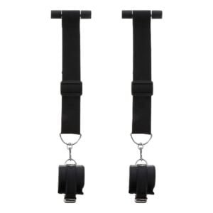Pouta na ruce TABOOM LUXURY BONDAGE ESSENTIALS Door Bars and Wrist Cuffs černé