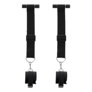 Pouta na ruce TABOOM LUXURY BONDAGE ESSENTIALS Door Bars and Wrist Cuffs černé