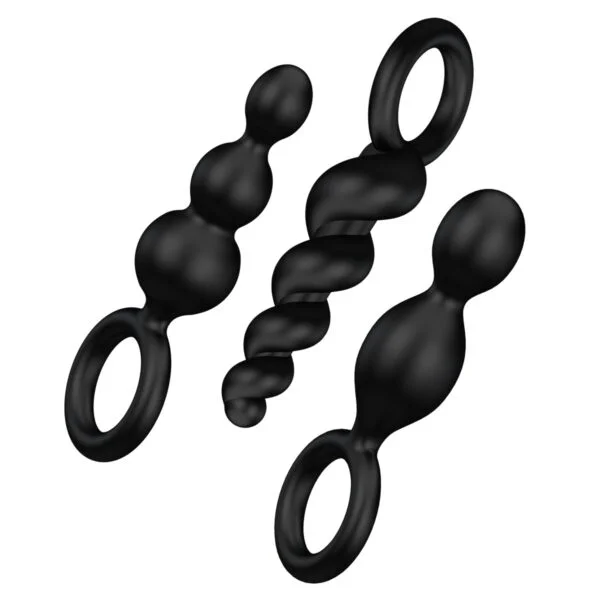 Sada análních kolíků SATISFYER BOOTY CALL 3 ks černé