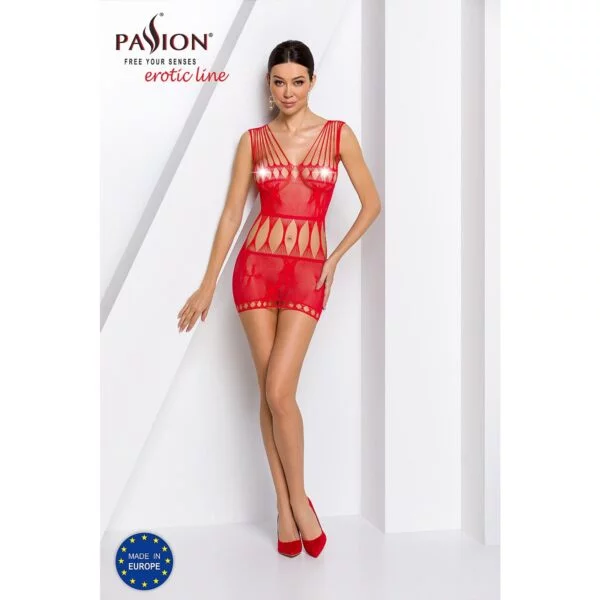 Šaty PASSION BS090 červené S-L