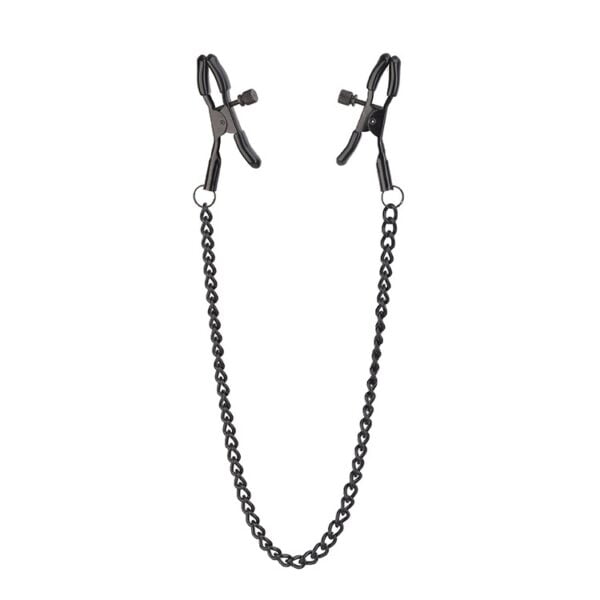 Skřipce na bradavky Dream Toys BLAZE DELUXE NIPPLE CLAMPS černé