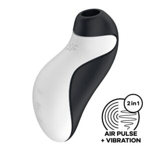 Stimulátor klitorisu SATISFYER Orca černobílý
