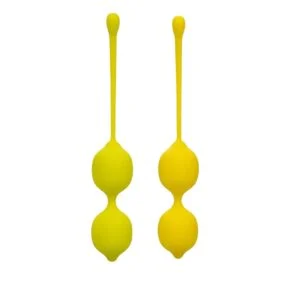 Sada vaginálních činek CalExotic LEMON SQUEEZE RELAX žlutá
