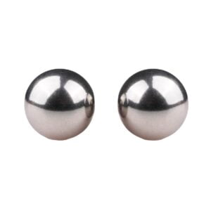 Vaginální kuličky EasyToys Ben Wa 19 mm stříbrné