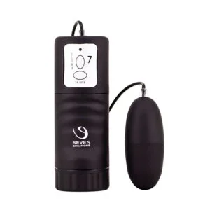 Vibrační vajíčko Seven Creations Ultra Seven Bullet černé