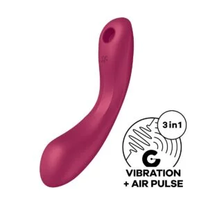 Vibrátor SATISFYER CURVY TRINITY 1 červený
