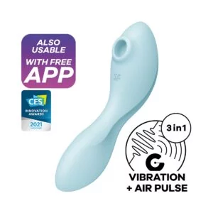 Vibrátor SATISFYER CURVY TRINITY 5+ modrý