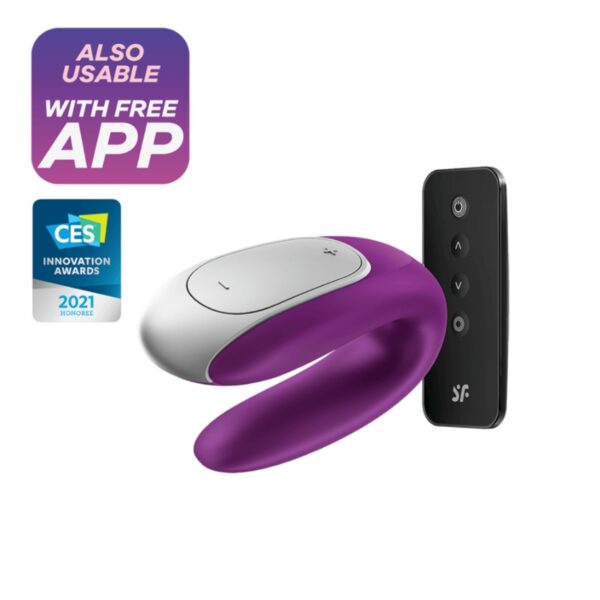 Vibrátor SATISFYER DOUBLE FUN fialový