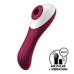 Vibrátor SATISFYER DUAL CRUSH vínový