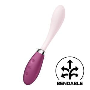 Vibrátor SATISFYER G-SPOT FLEX 3 červený