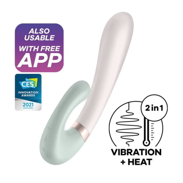 Vibrátor SATISFYER HEAT WAVE mátový