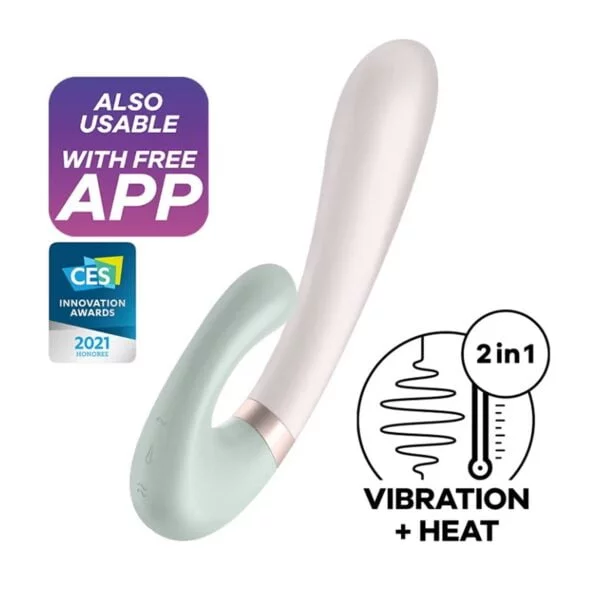 Vibrátor SATISFYER HEAT WAVE mátový