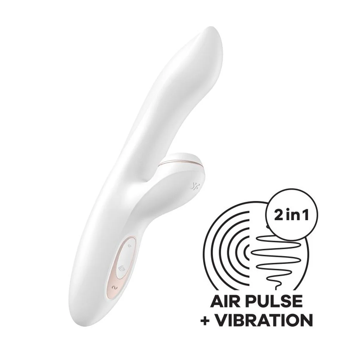 Vibrátor SATISFYER PRO G-SPOT RABBIT bílý + dárek prémiový FLAGRANTI lubrikant