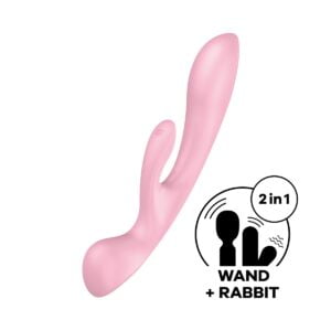 Vibrátor SATISFYER TRIPLE OH růžový