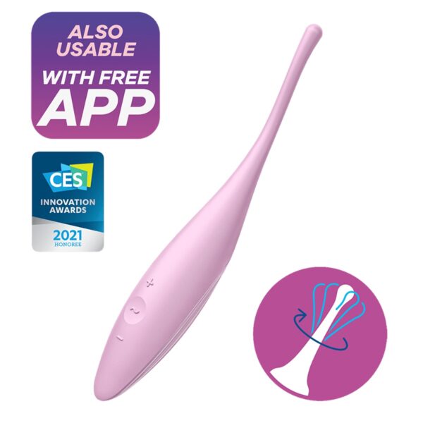 Vibrátor SATISFYER TWIRLING JOY růžový