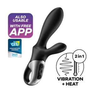 Vibrátor anální SATISFYER HEAT CLIMAX + černý