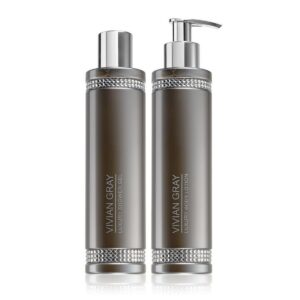 Vivian Gray Crystal Gray Luxusní sprchový gel 250 ml + tělové mléko 250 ml dárková sada