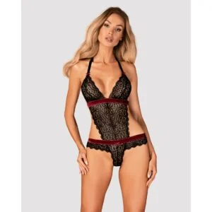 Body Obsessive ROSSITA TEDDY černé L-XL