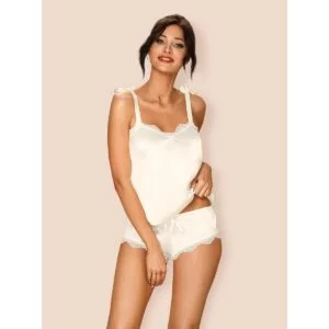 Souprava Obsessive PRIMA NEVE SET bílá L-XL