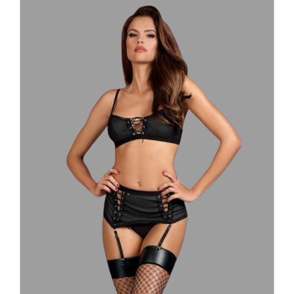 Souprava Obsessive REDELLA SET černá L-XL